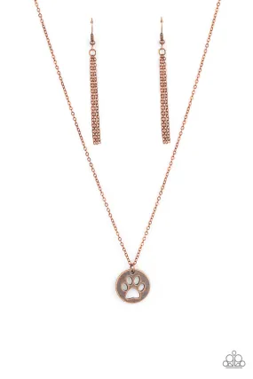 Paparazzi Think PAW-sitive - Copper Necklace