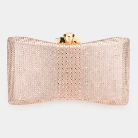 Peach Bling Evening Clutch / Crossbody Bag