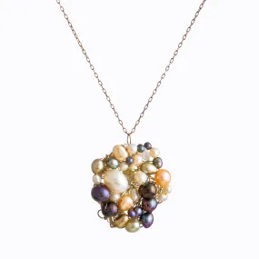 Pearl Sea Cluster Necklace