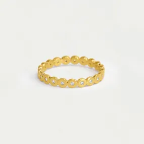 Petit Pavé Simple Stacking Ring