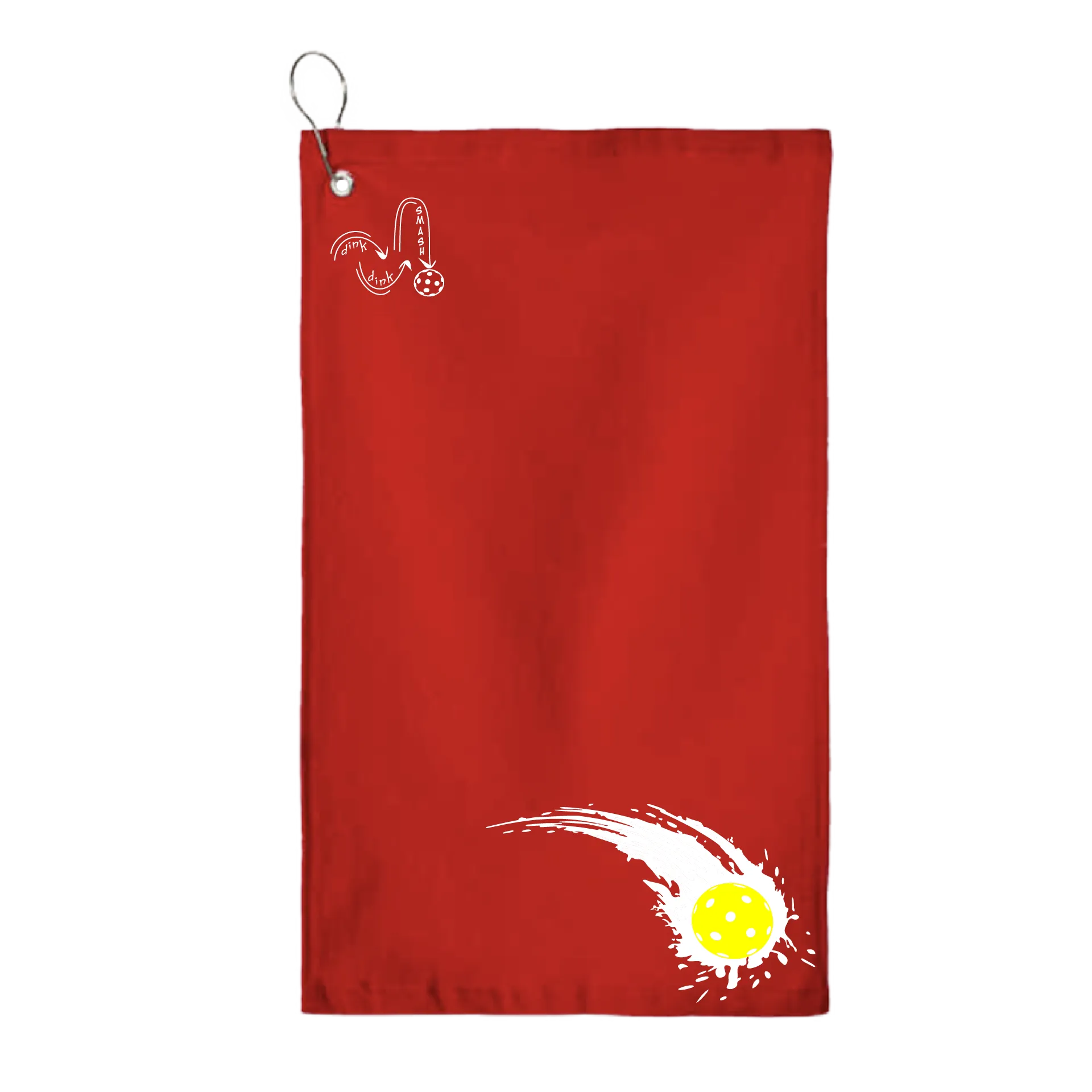 Pickleball Impact | Pickleball Court Towels | Grommeted 100% Cotton Terry Velour