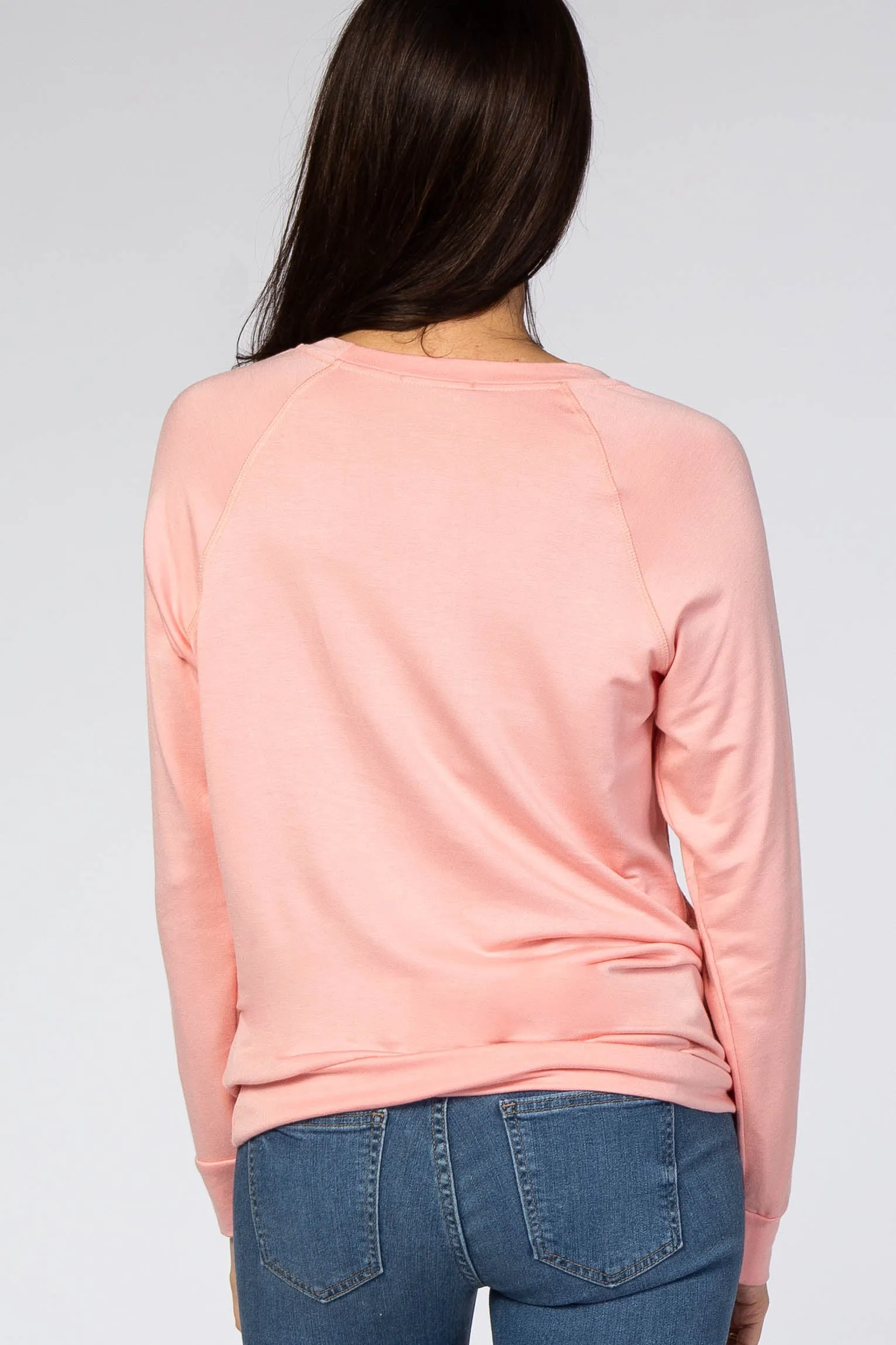 Pink Mama Graphic French Terry Top