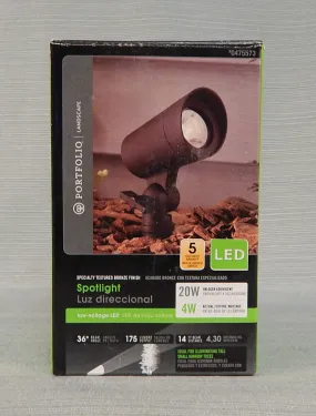 Portfolio Lighting Small Outdoor LED Spotlight - Brand New!