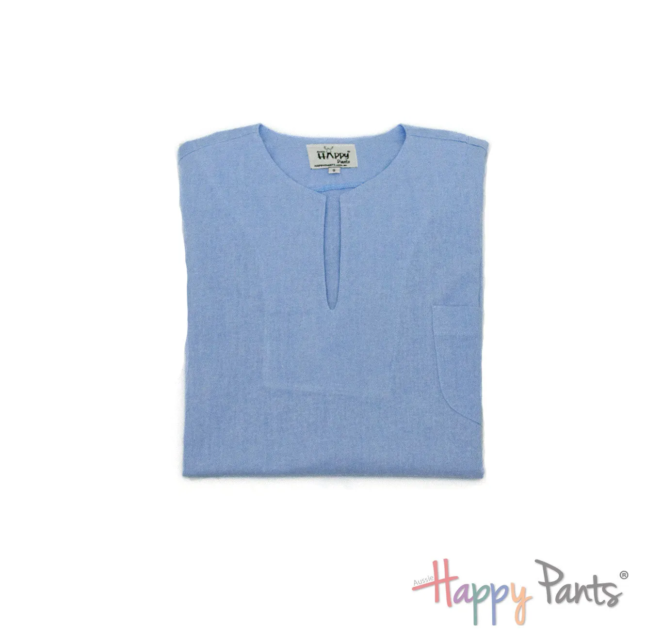 Powder Blue Men’s Resort Cotton Shirt