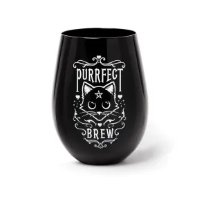 Purrfect Brew Stemless Glass