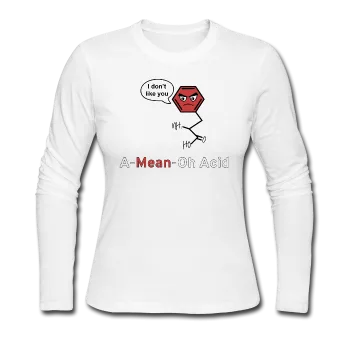 "A-Mean-Oh Acid" - Women's Long Sleeve T-Shirt