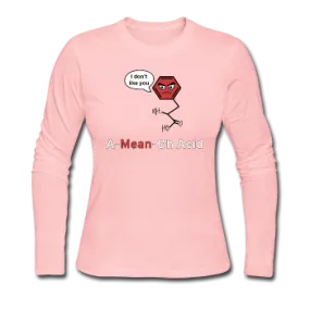 "A-Mean-Oh Acid" - Women's Long Sleeve T-Shirt