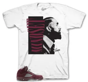 Retro 5 Burgundy Mindset Shirt