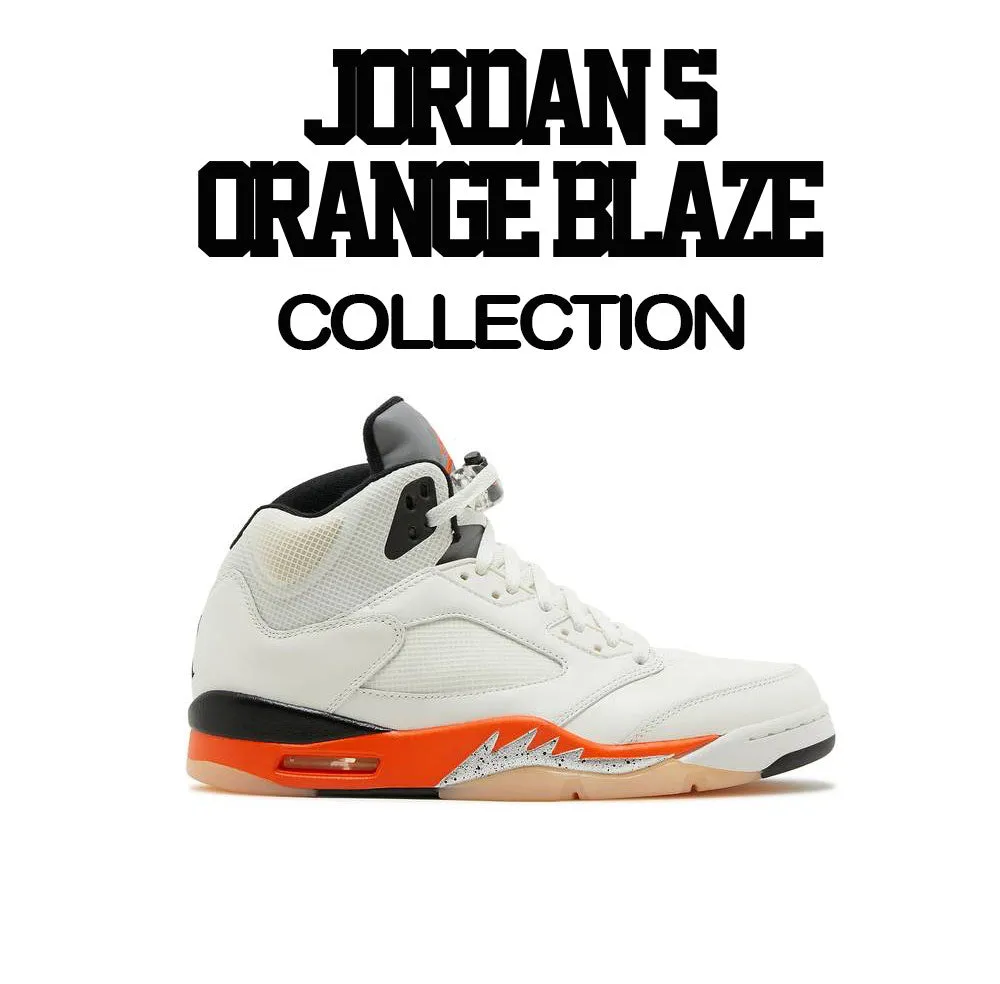 Retro 5 Orange Blaze  Repeat Shirt