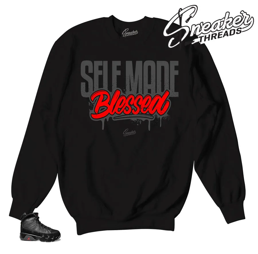 Retro 9 Bred Self Made Sweater