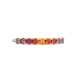 Riviera Double Linea Ombré Sapphire Bar Ring