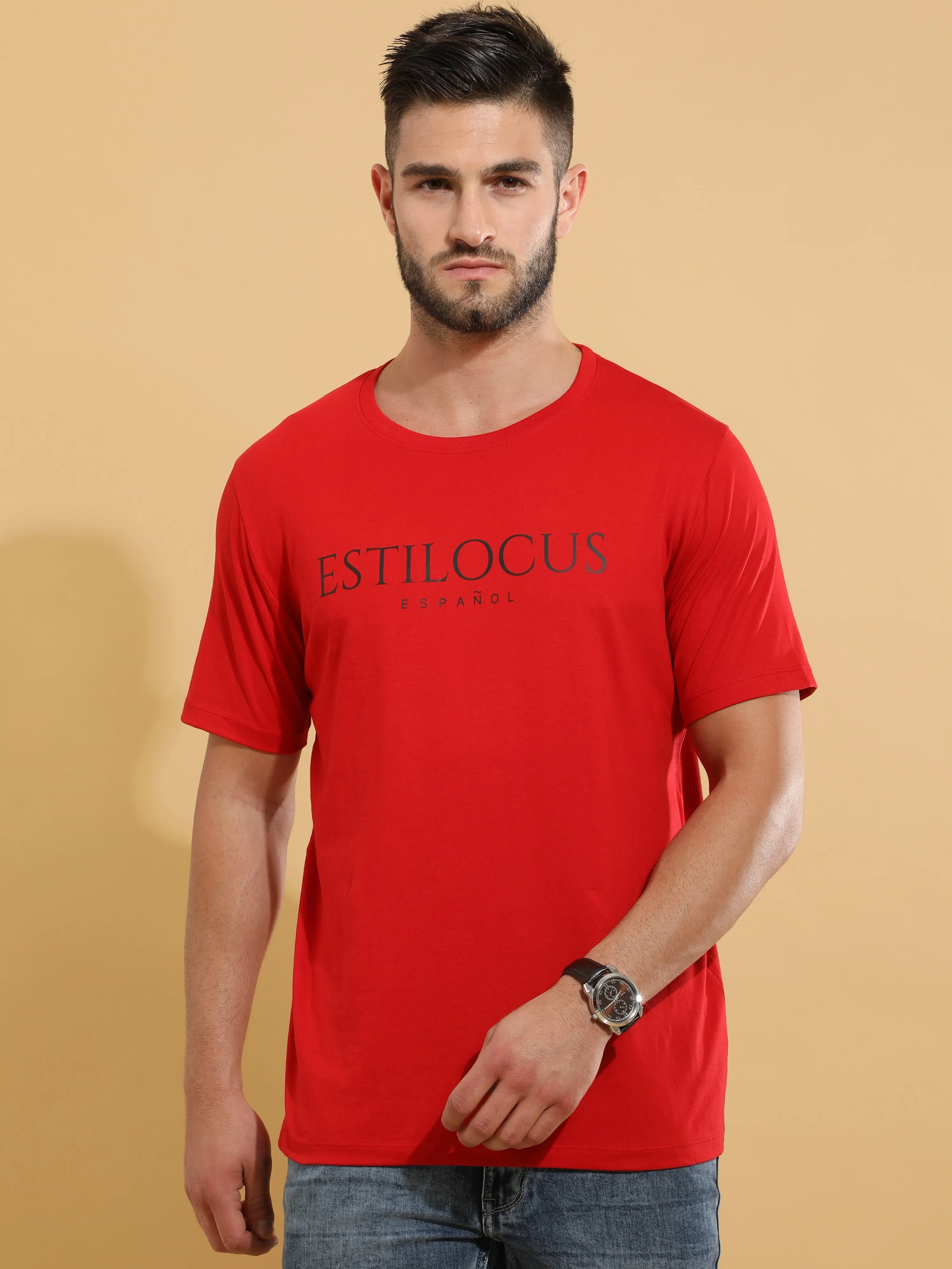 Rosso Corsa Crewneck T-Shirt