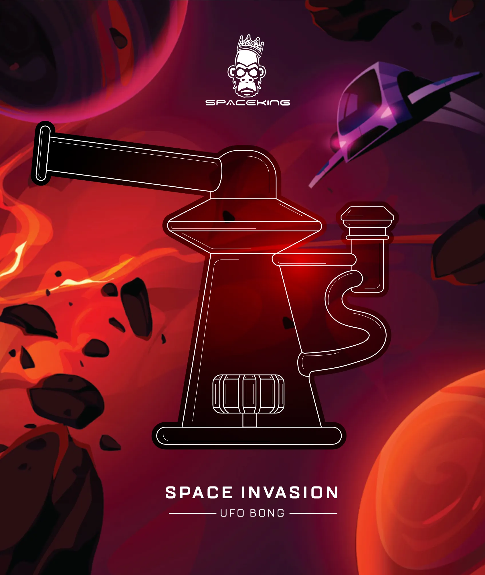 'Space Invasion' UFO Bong