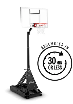 Spalding The Momentous EZ Assembly 50 Inch Acrylic Portable Basketball System <br> AA6E2012