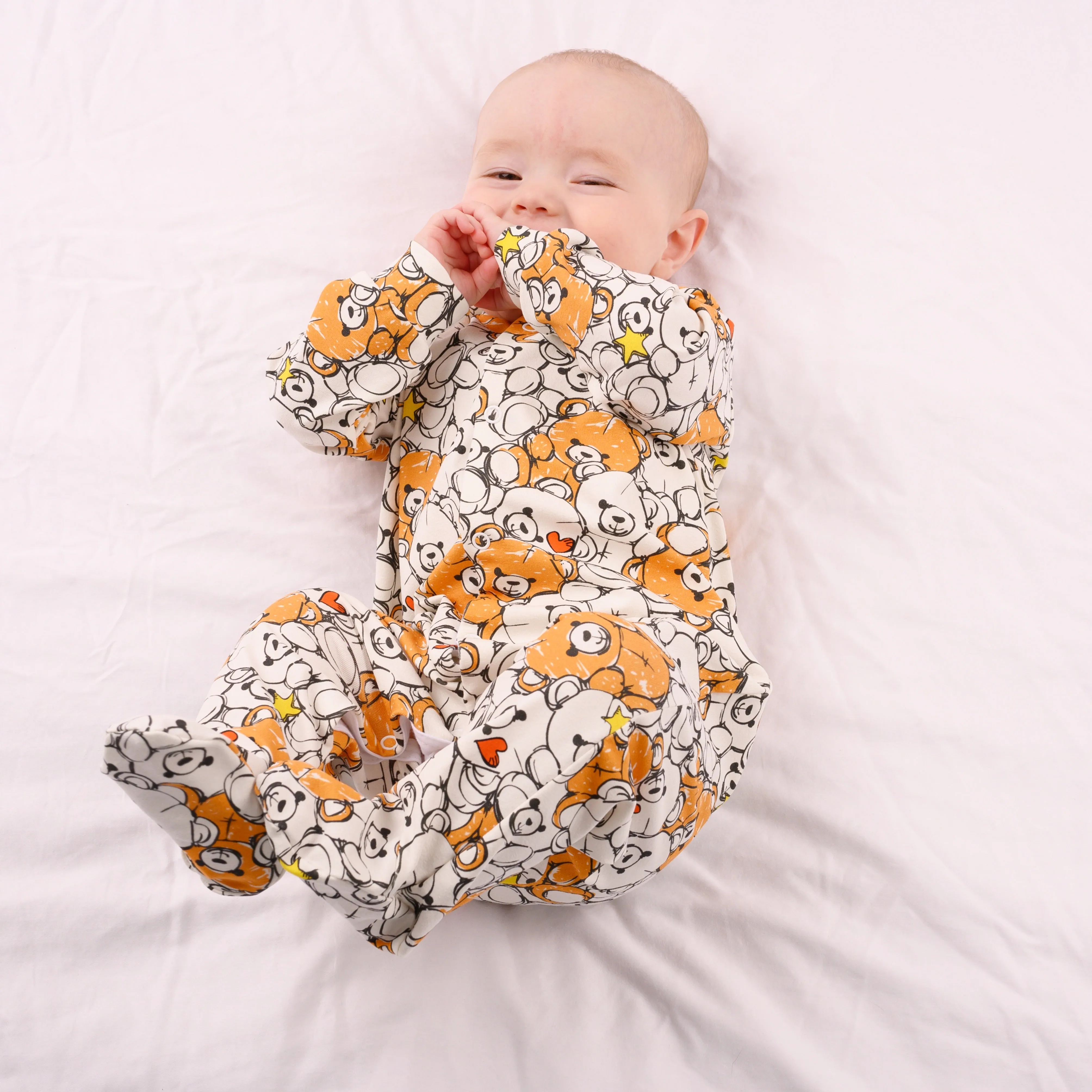 Special Bear cotton sleepsuit