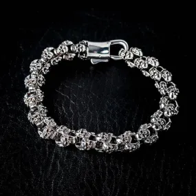 Stainless Steel Vanquished Foes Skull Bracelet