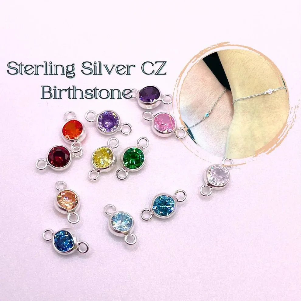 Sterling Silver Birthstone - October