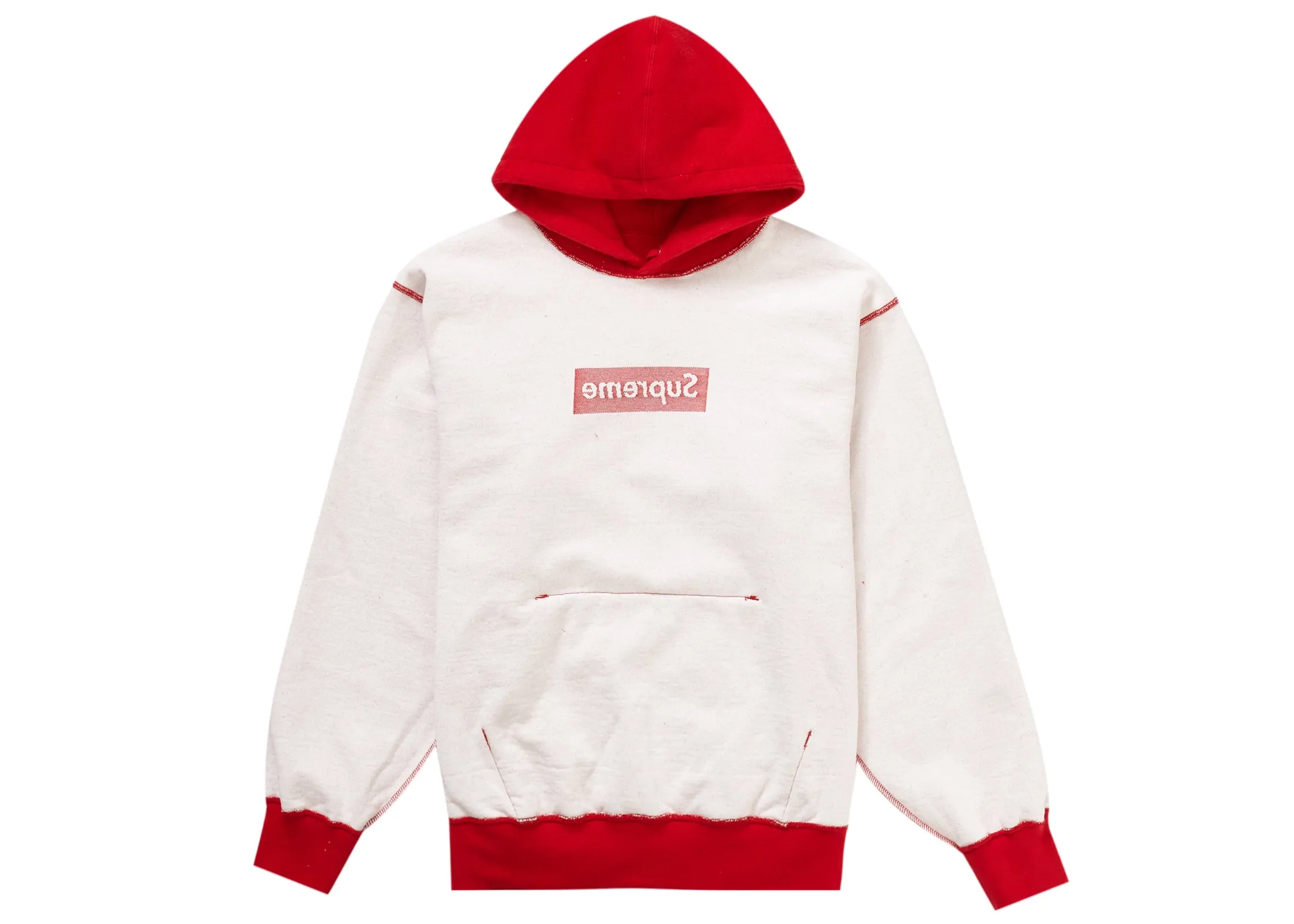 Supreme Inside Out Box Logo Hooded Sweatshirt Red