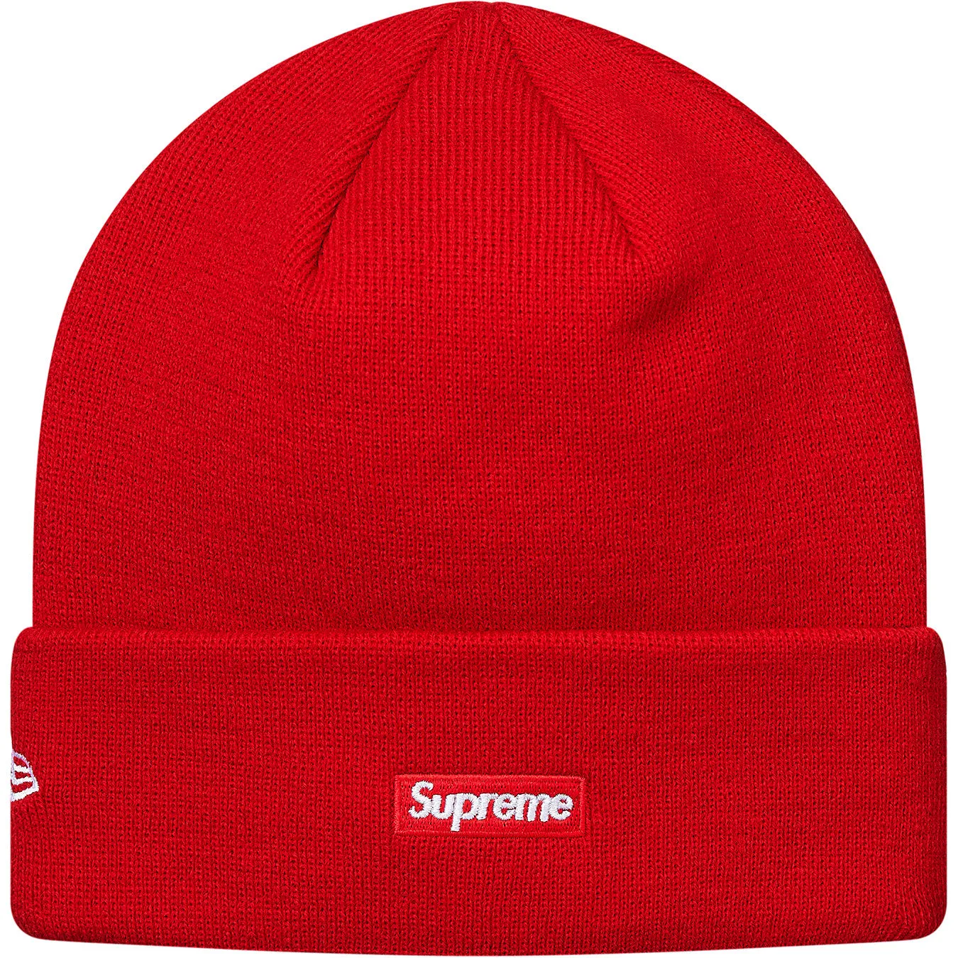 Supreme New Era S Logo Beanie Red