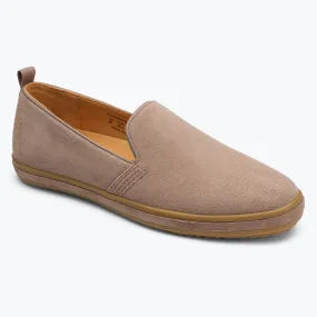 Sutton Suede Slip On - Stone Grey