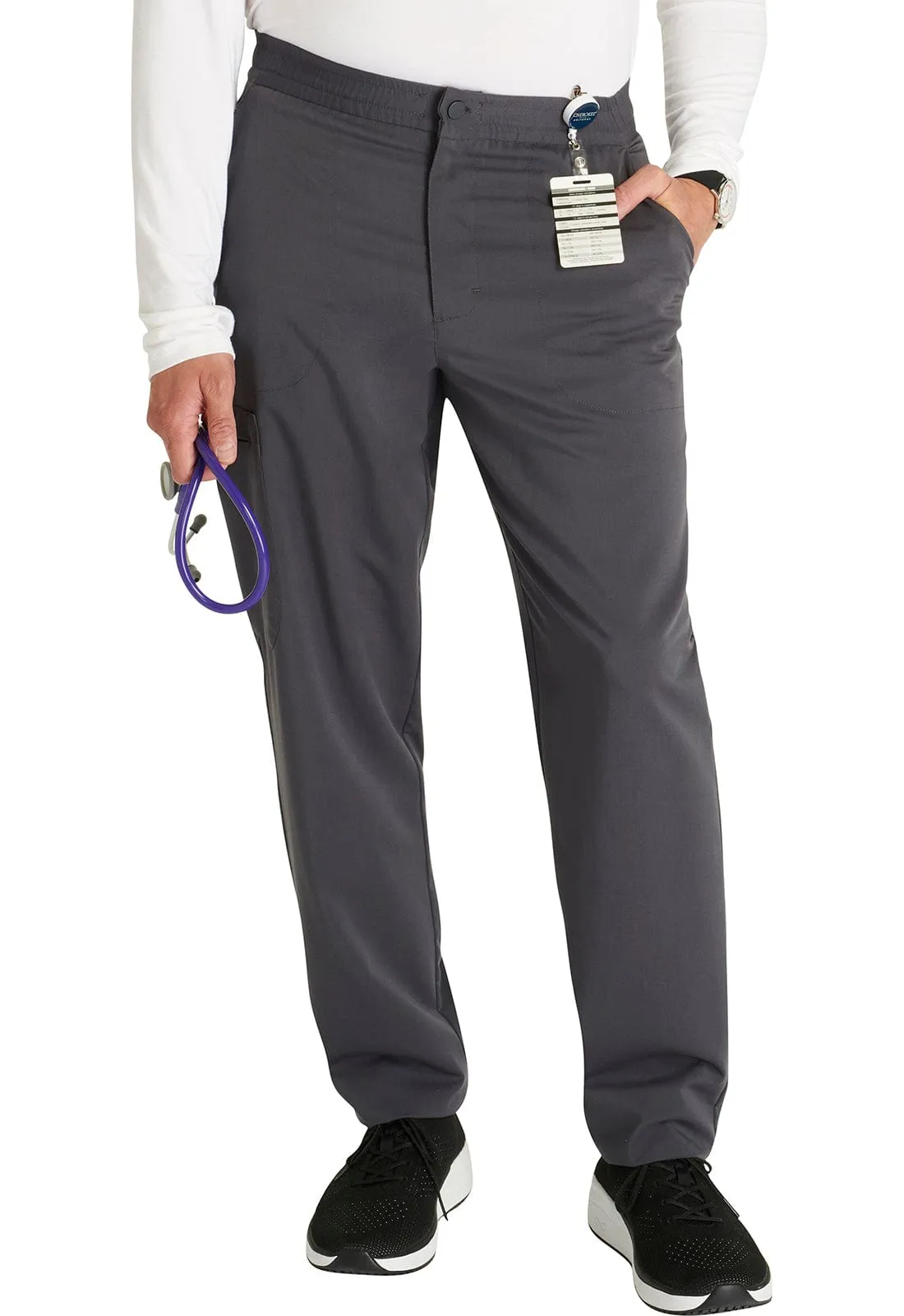 Tend Cherokee Atmos TALL Men's Tapered Leg Scrub Pant Pewter - Inseam 35" (89 cm) TD-CK131ATPWT