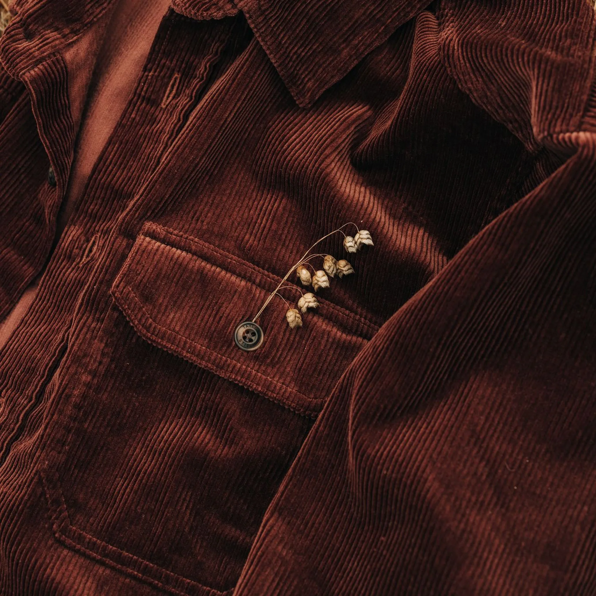 The Connor Shirt in Burgundy Cord