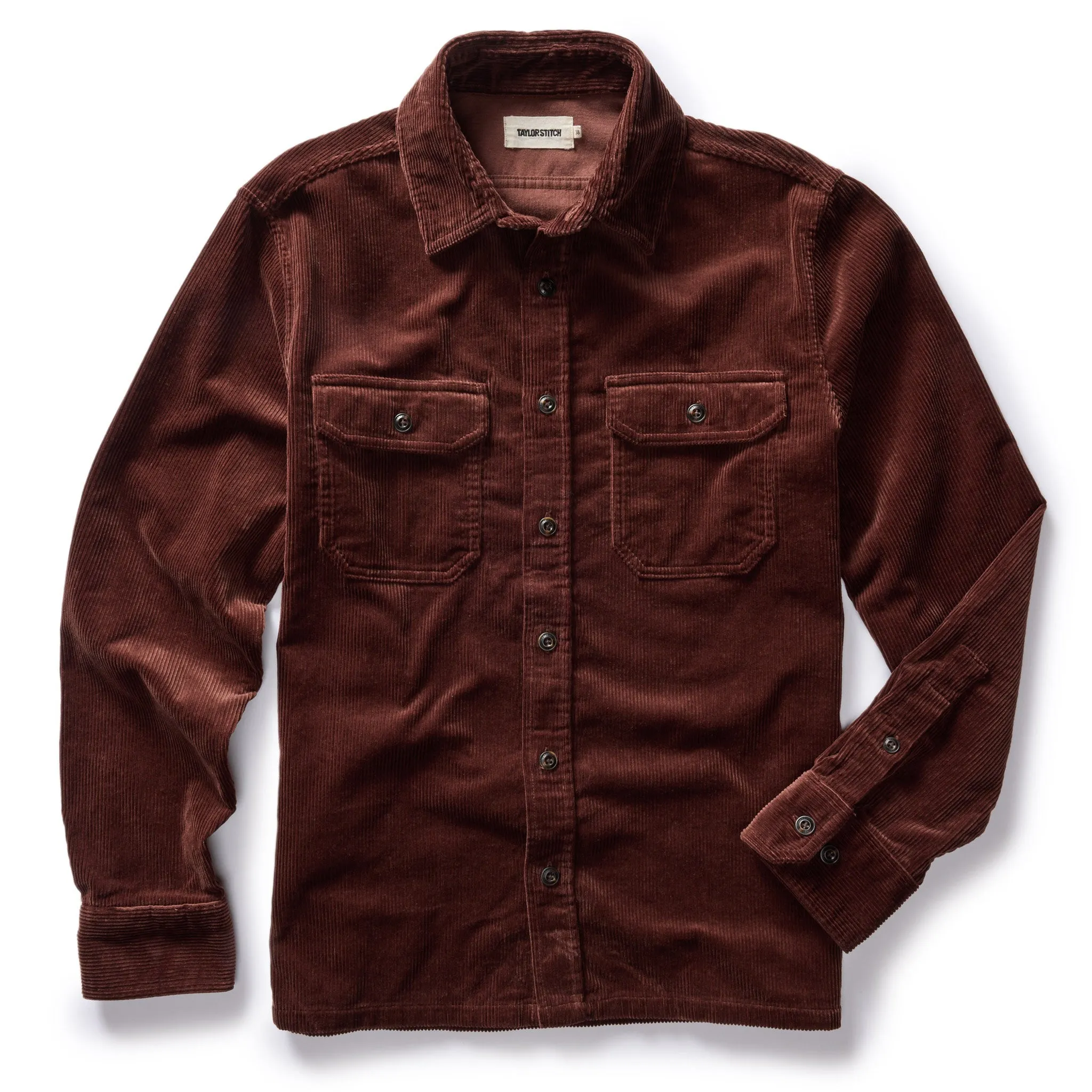 The Connor Shirt in Burgundy Cord