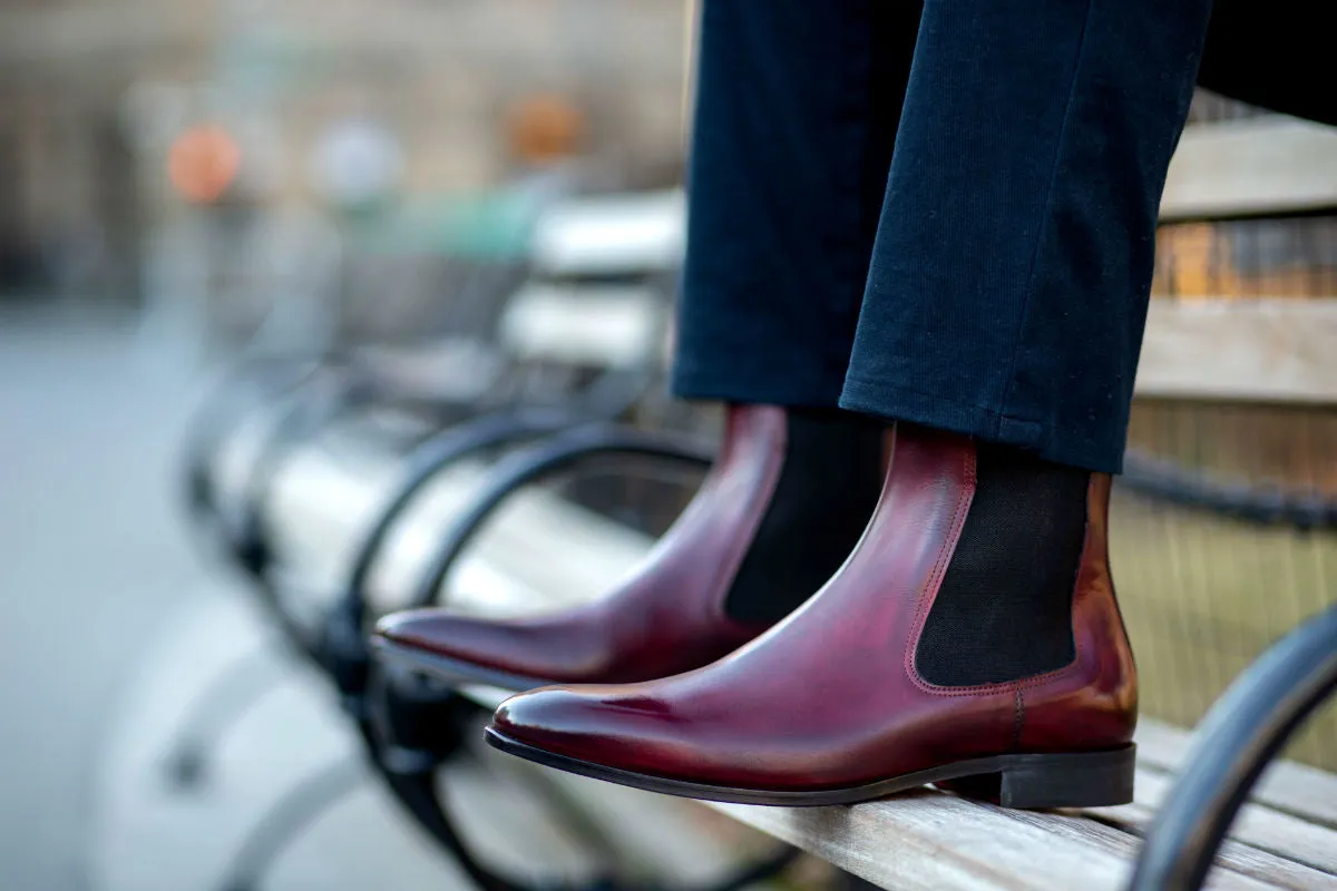 The Dean Chelsea Boot - Oxblood