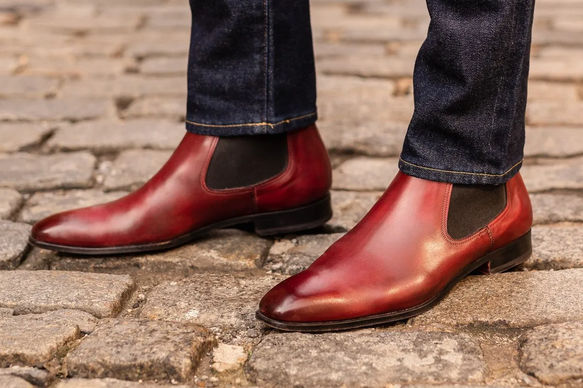 The Dean Chelsea Boot - Oxblood