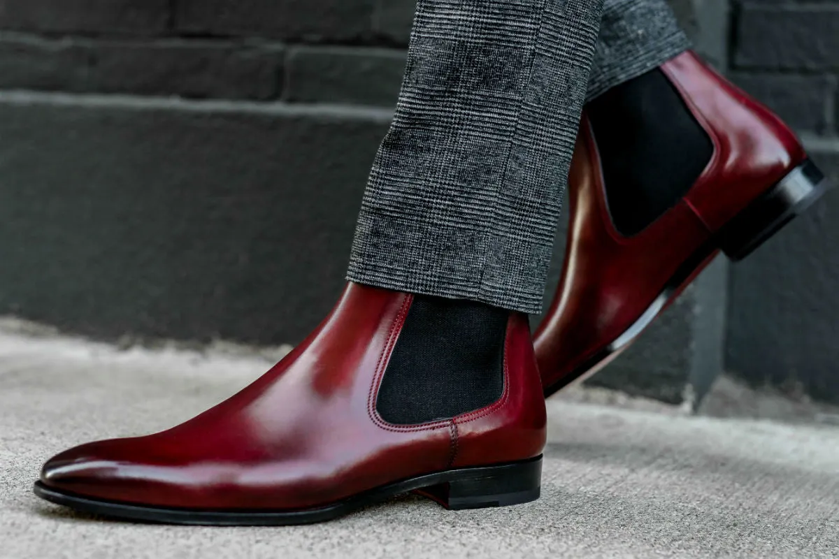 The Dean Chelsea Boot - Oxblood