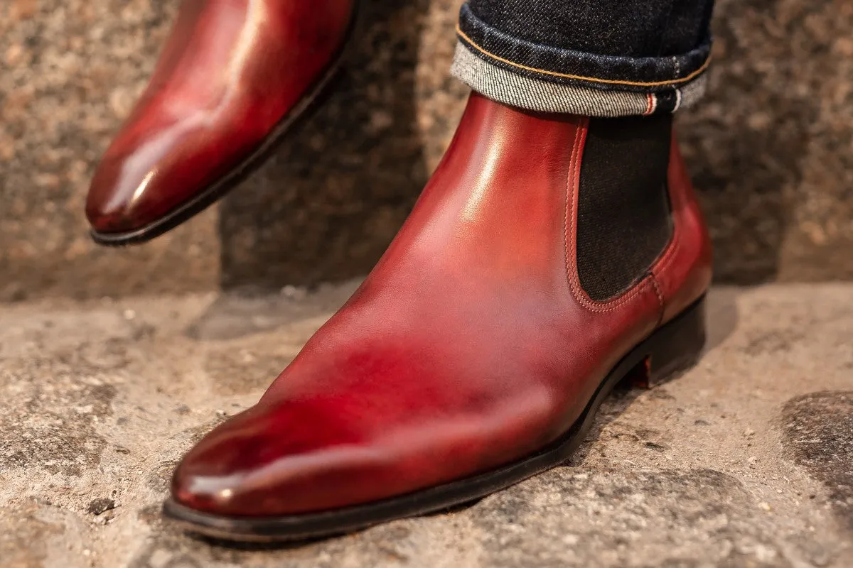 The Dean Chelsea Boot - Oxblood