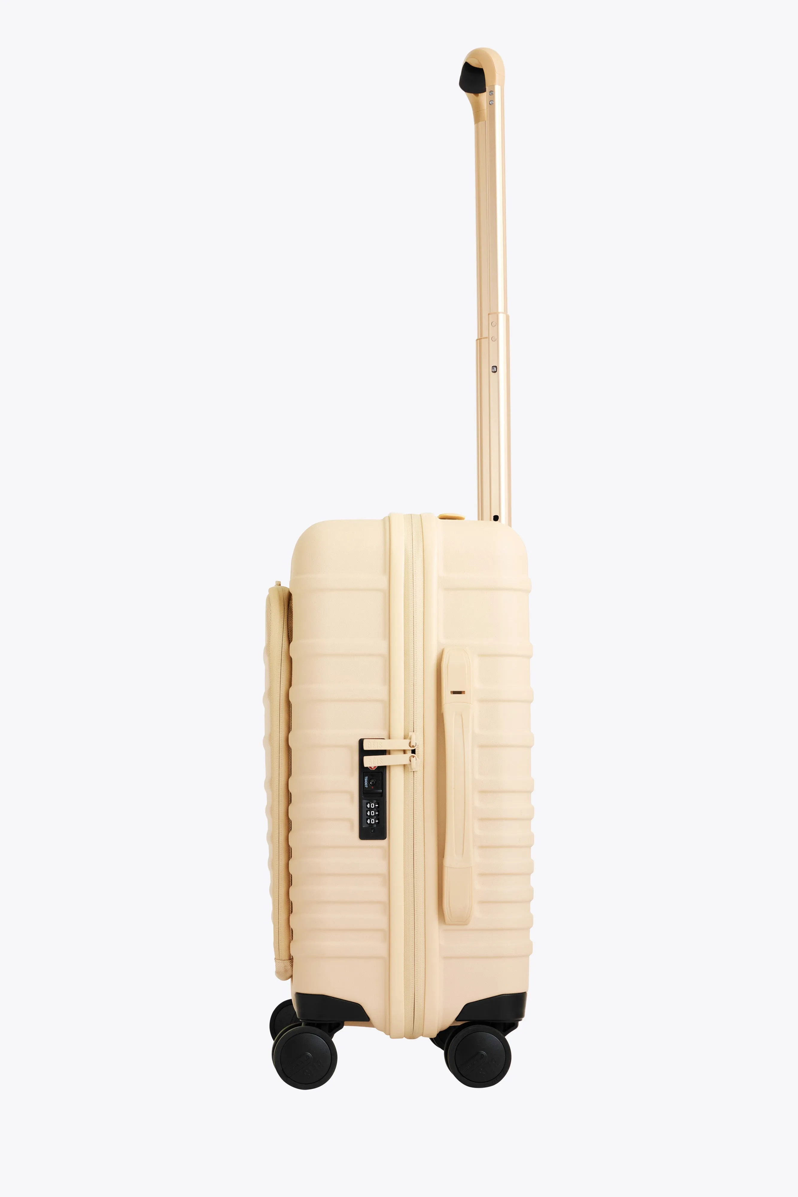 The Front Pocket Carry-On Roller in Beige