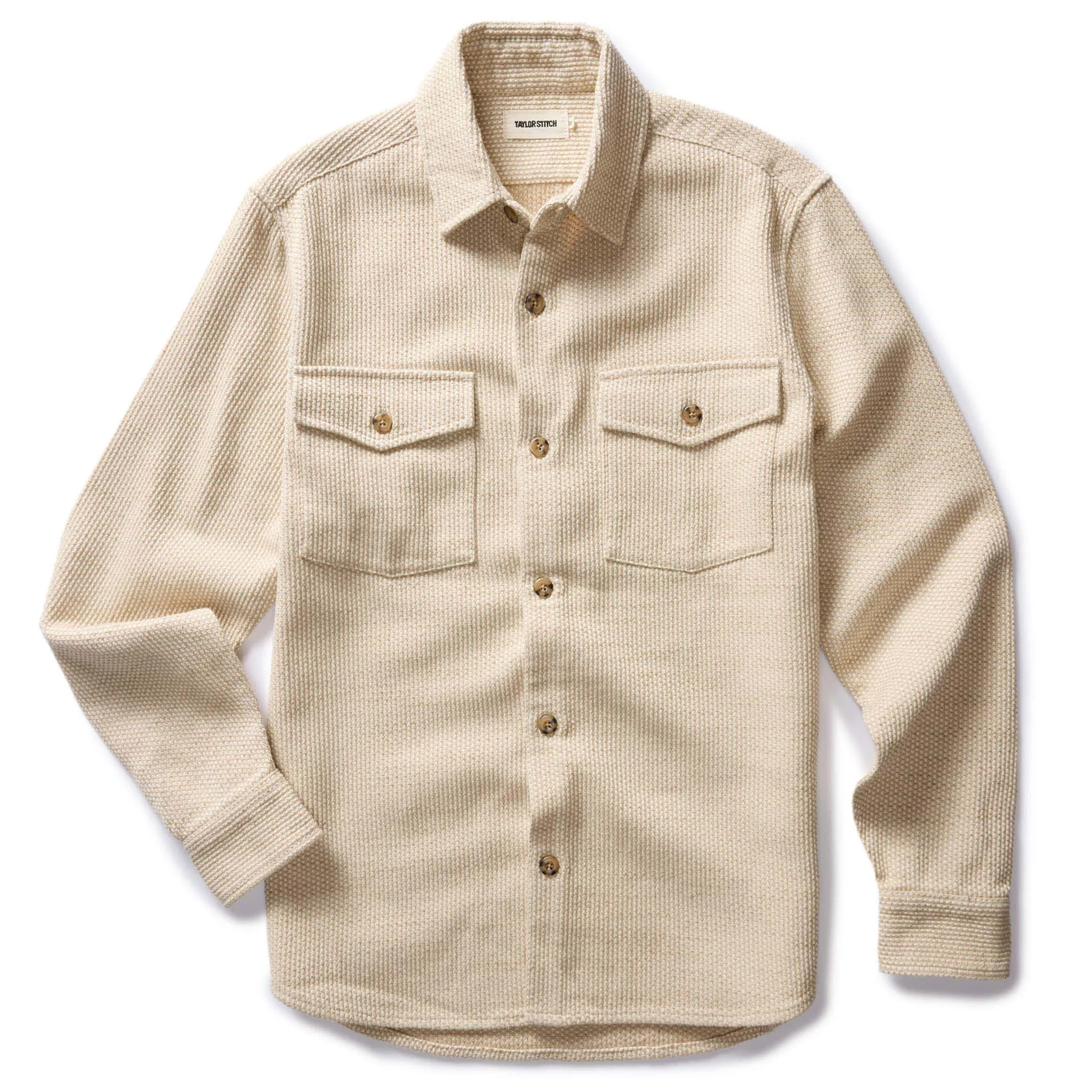 The Point Shirt in Natural Sashiko