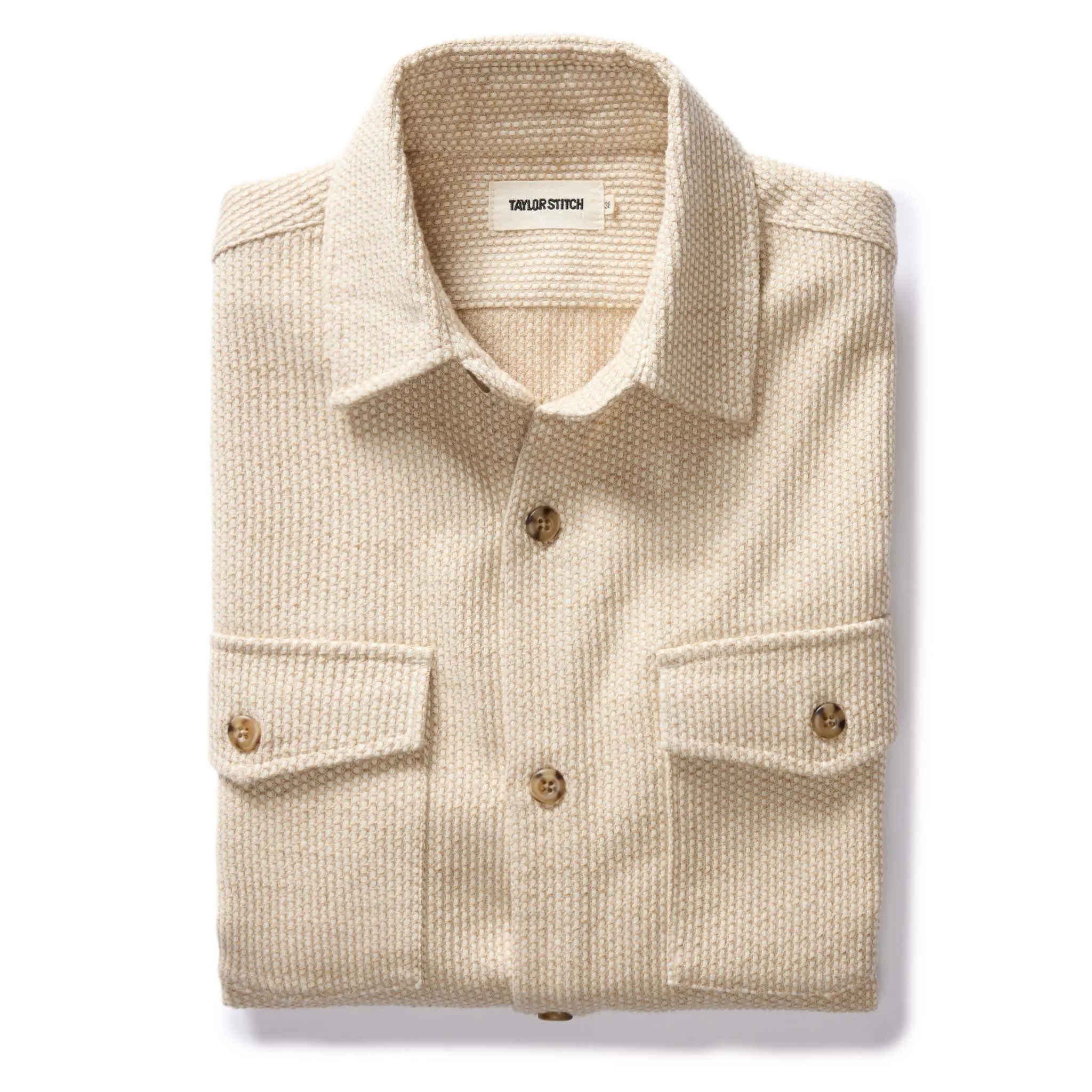 The Point Shirt in Natural Sashiko