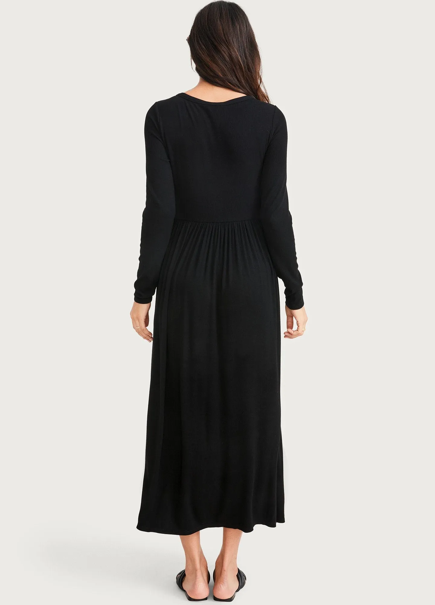 The Softest Rib Nursing Dress