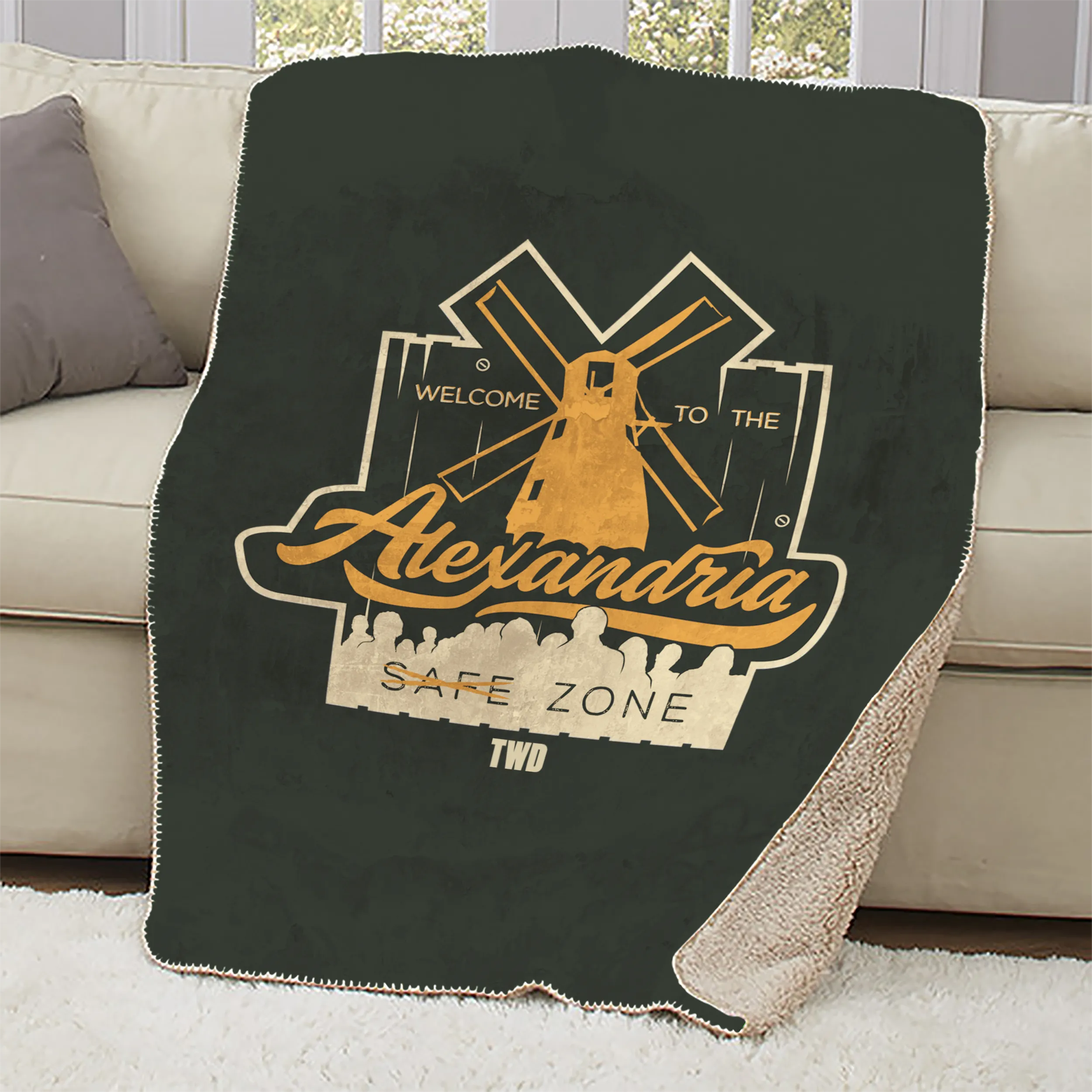 The Walking Dead Alexandria Sherpa Blanket