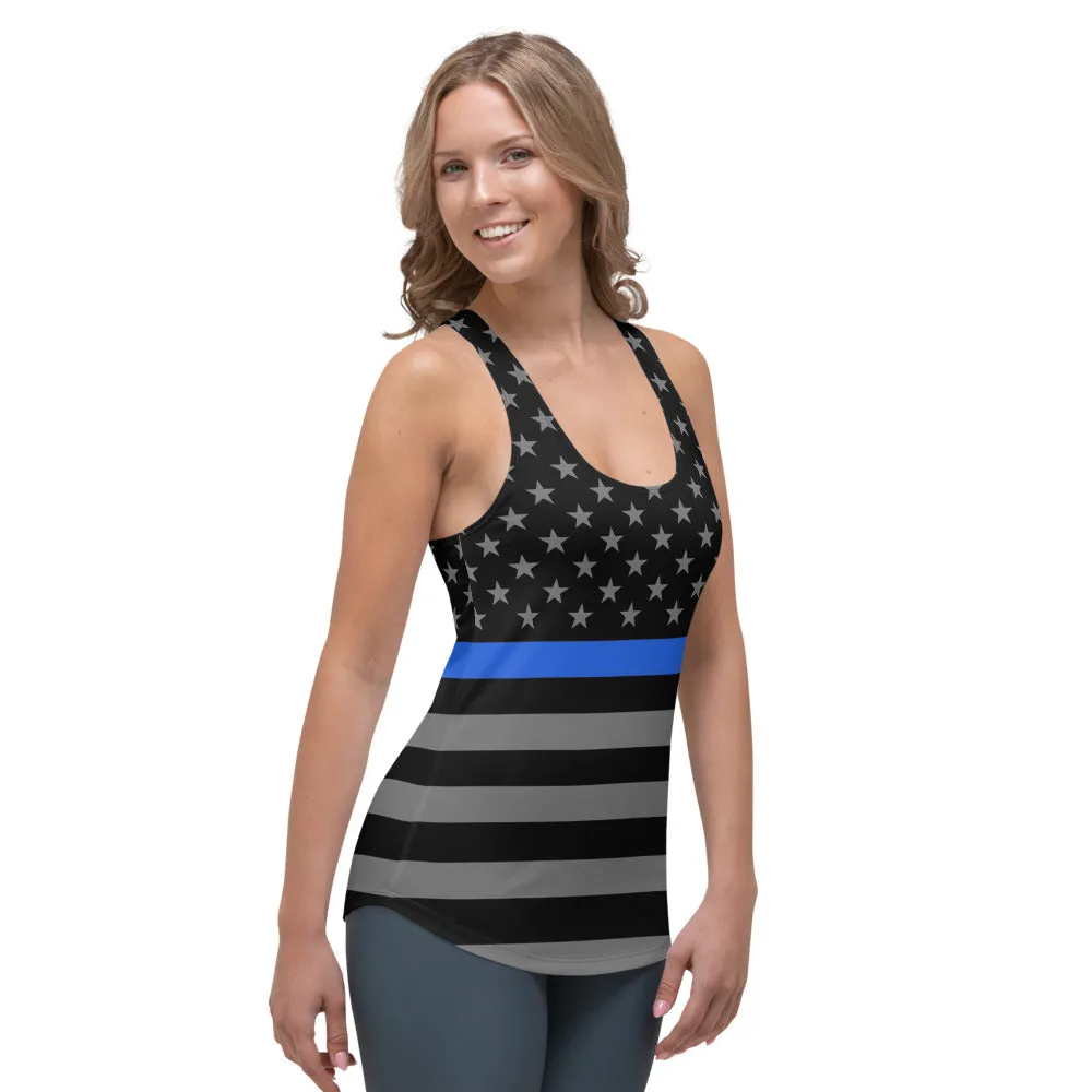 Thin Blue Line Women's Racerback Tank