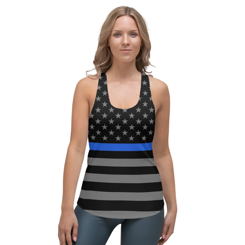 Thin Blue Line Women's Racerback Tank