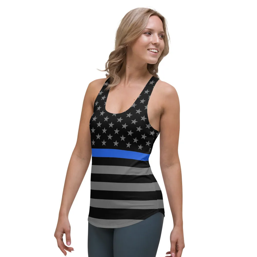 Thin Blue Line Women's Racerback Tank