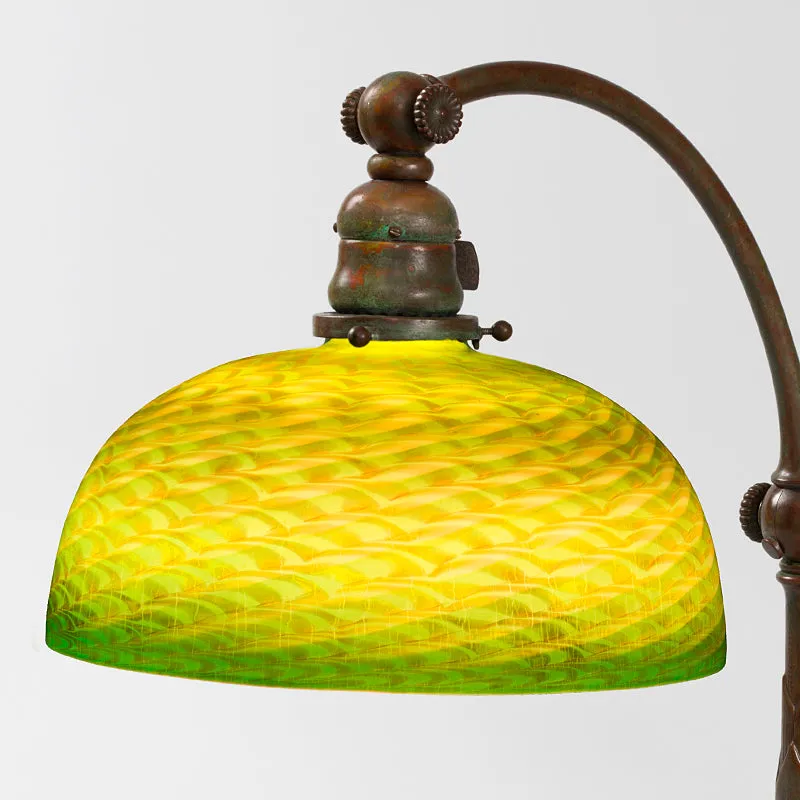 Tiffany Studios New York "Counter Balance Damascene" Desk Lamp