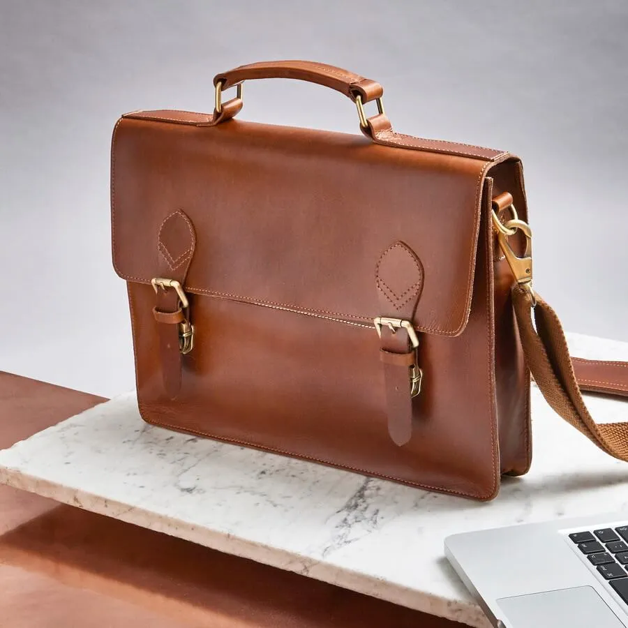 Vida Luxe Leather Briefcase Bag