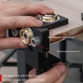 Woodworking Three-in-one Punch Locator / Round Wood Tenon Two-in-one