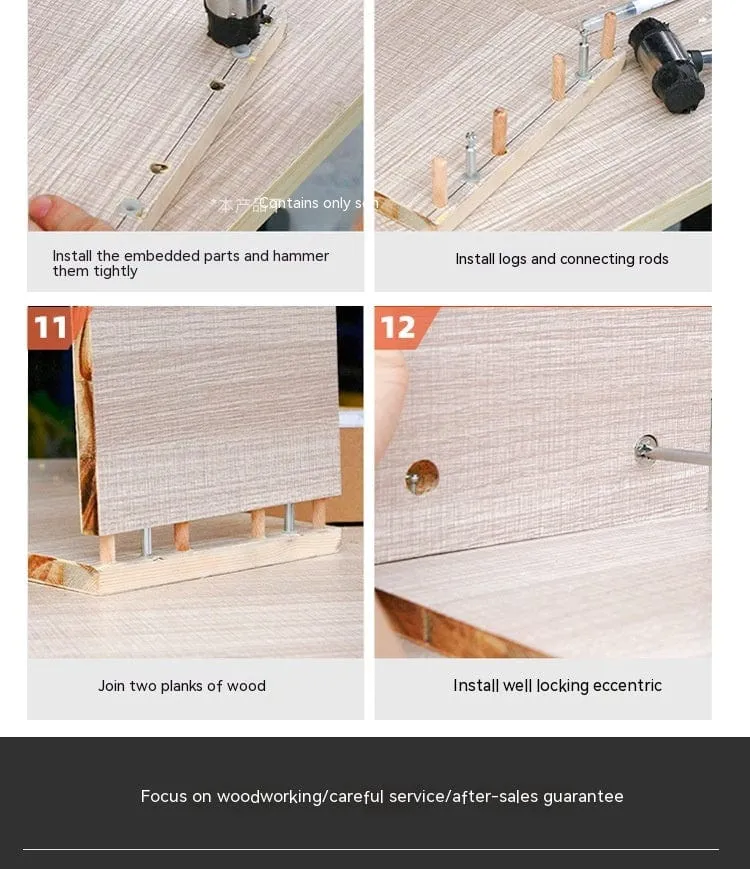 Woodworking Three-in-one Punch Locator / Round Wood Tenon Two-in-one