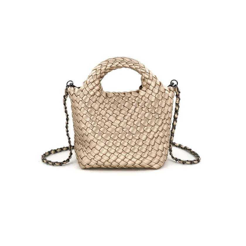 Woven Mini Tote - (multiple colors)