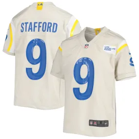 Youth Nike Matthew Stafford Cream Los Angeles Rams Game Jersey