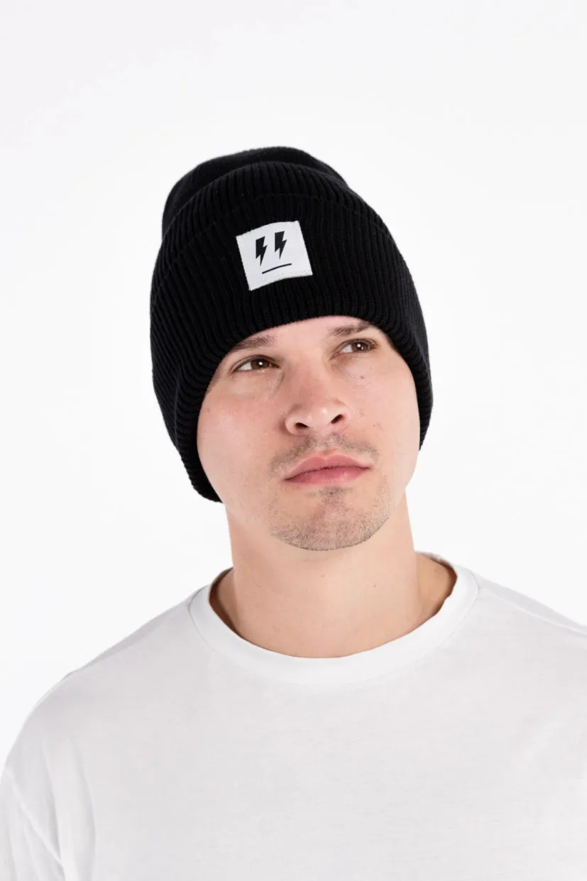 Zap Face Beanie - White Label