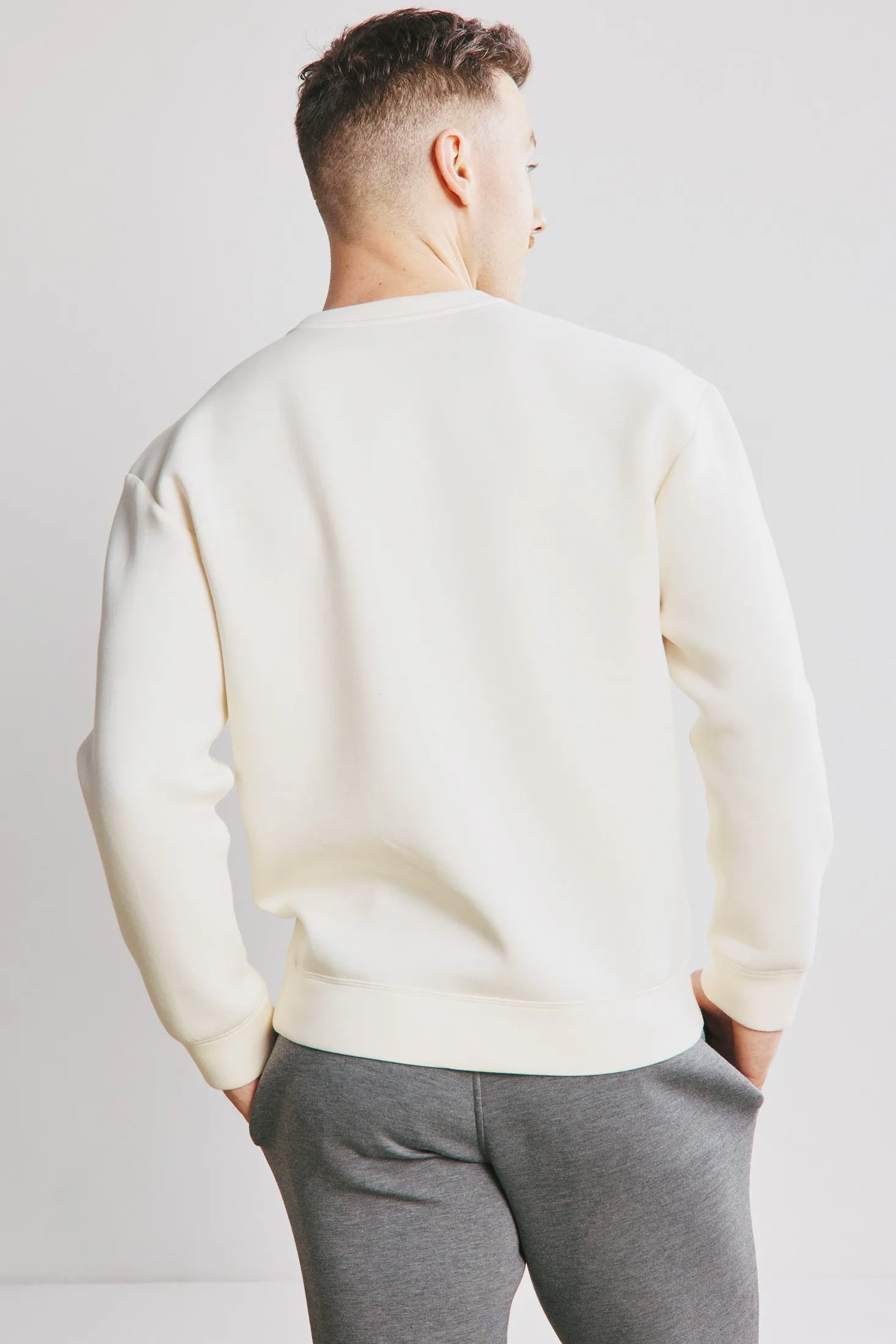 Zoom Crewneck Sweater  - Chalk